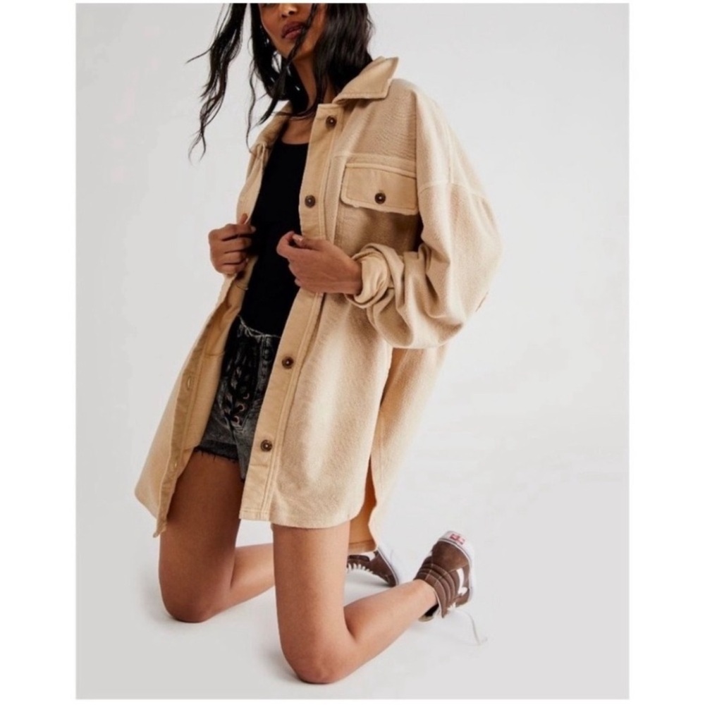 Free People Ruby Shacket Size Large - image 3